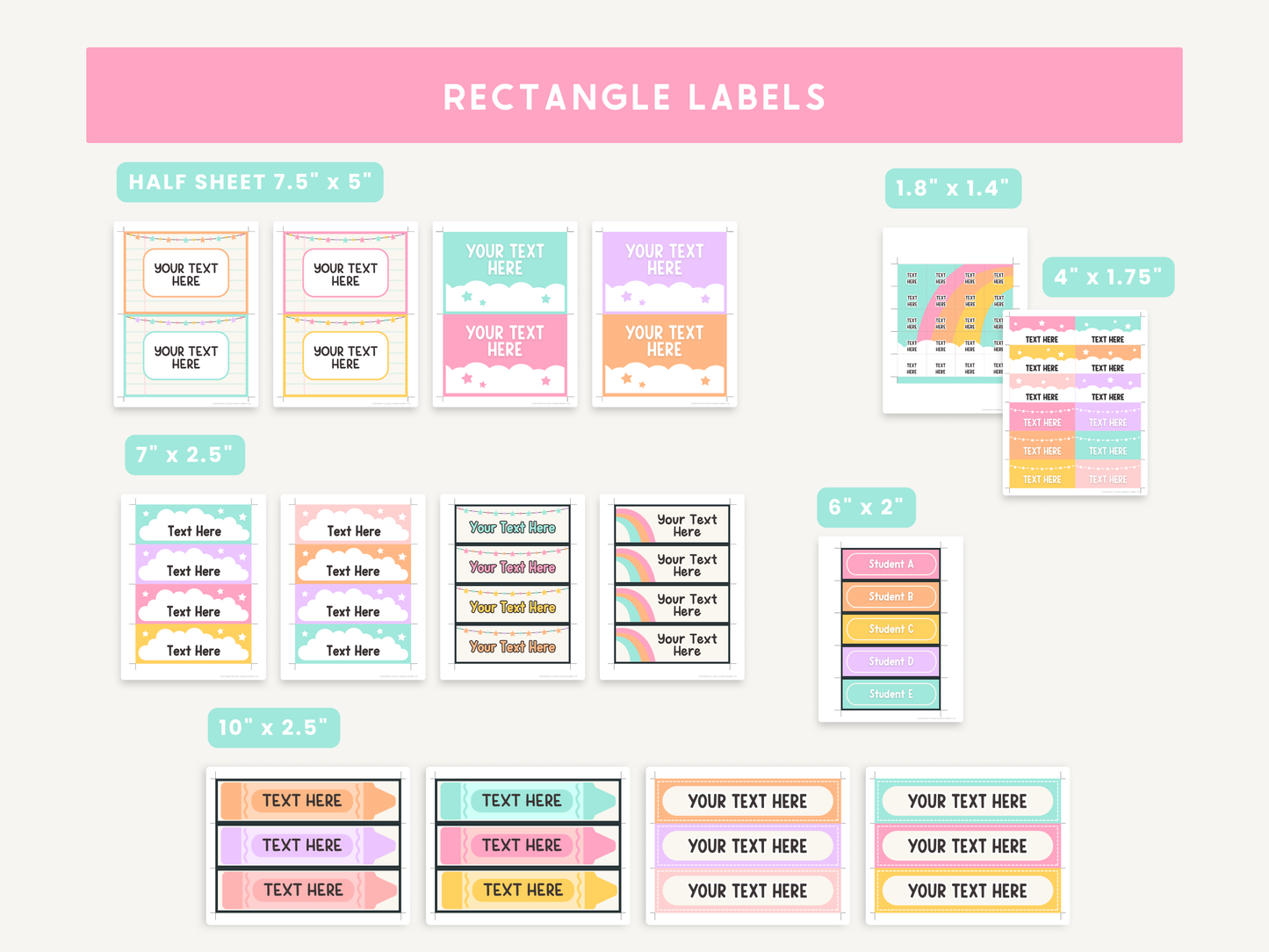 Classroom Labels