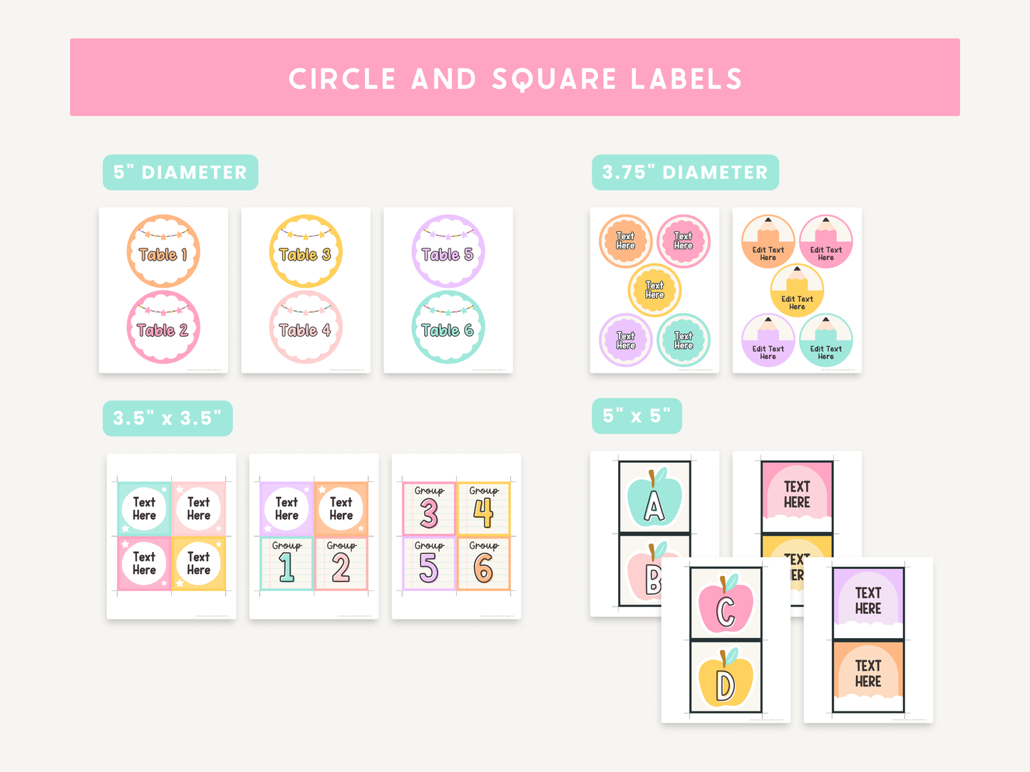 Classroom Labels