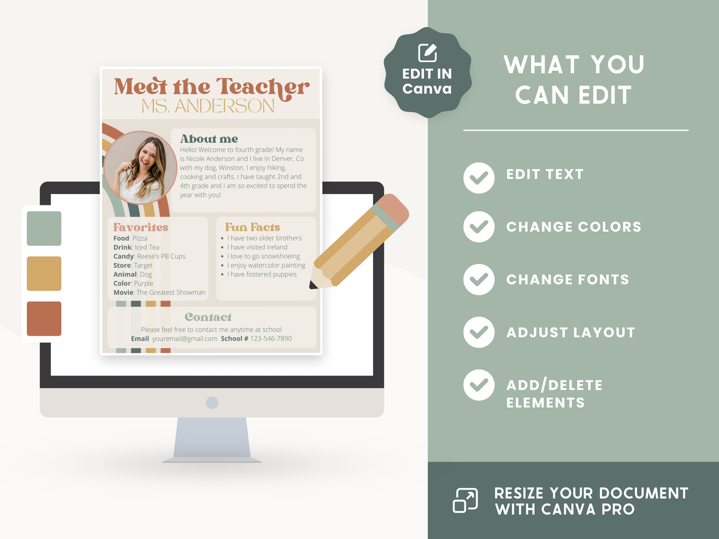 Meet the Teacher Template