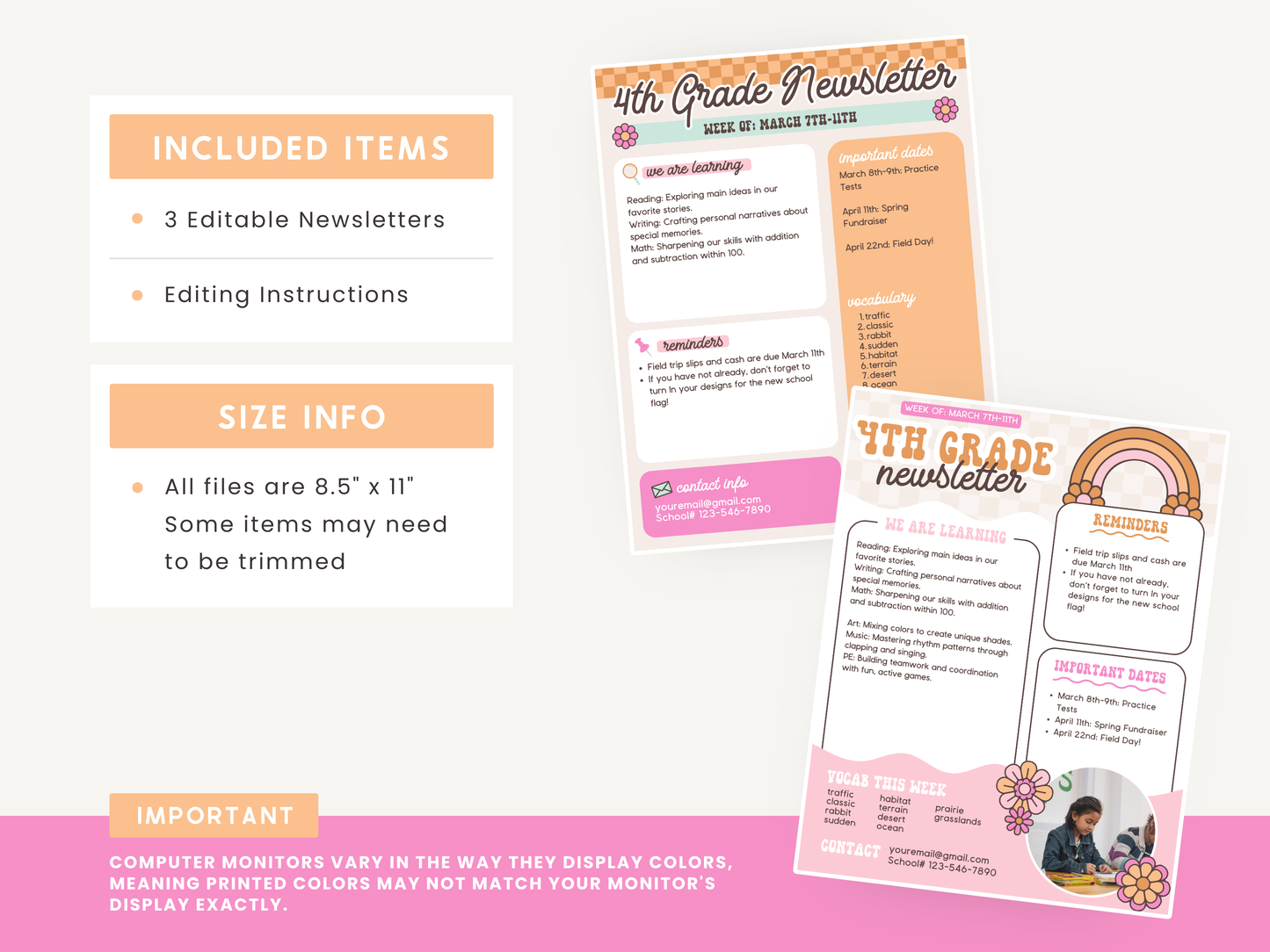 Classroom Newsletter Templates