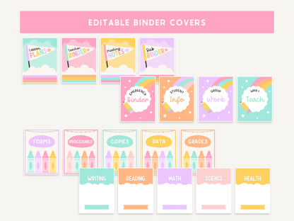 Binder Covers + Spines