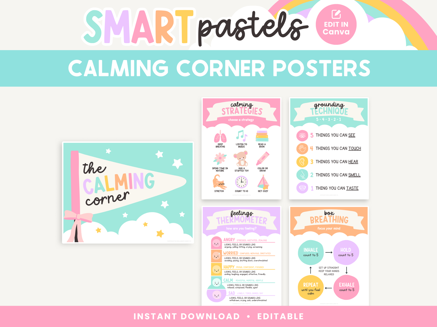 Calming Corner Posters