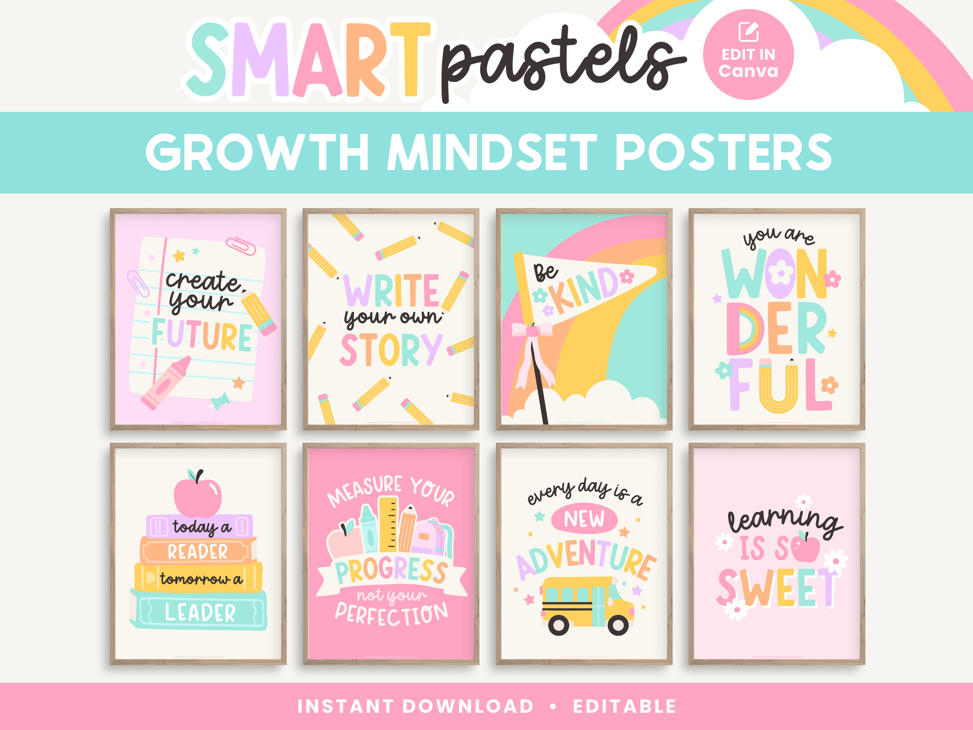 Growth Mindset Posters – Always Sunny Co growth-mindset-posters-always-sunny-co