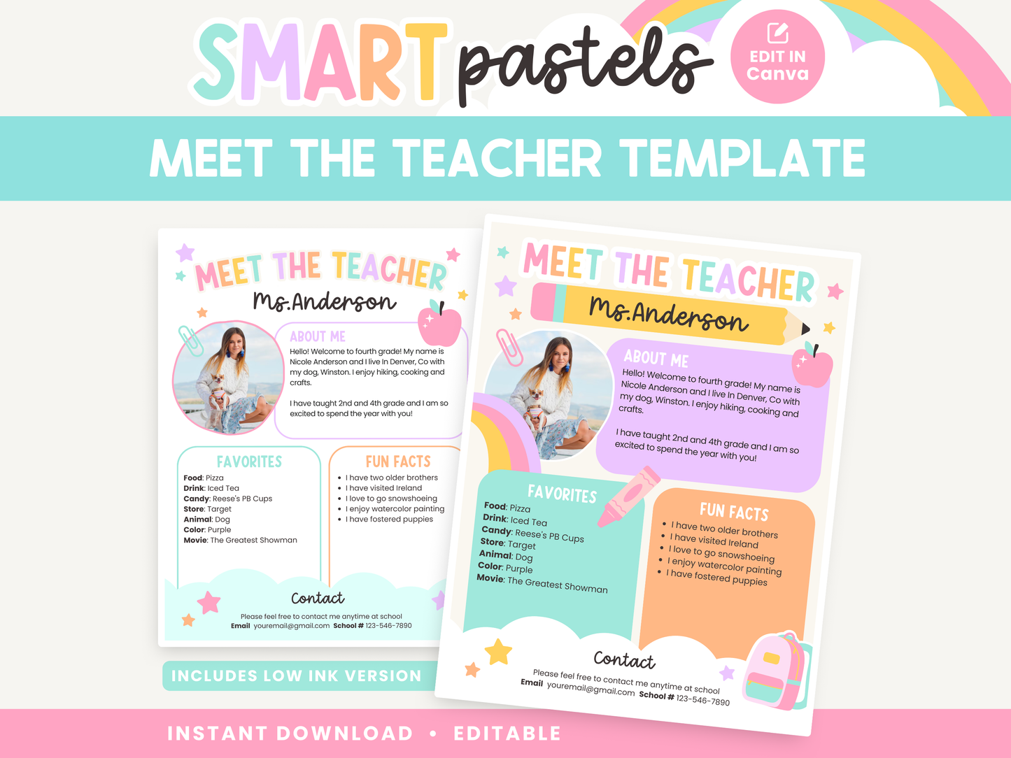 Meet the Teacher Template