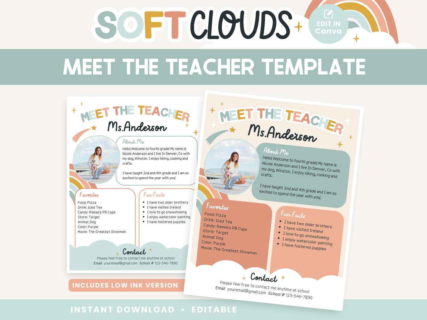 Meet the Teacher Template