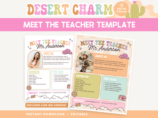 Meet the Teacher Template