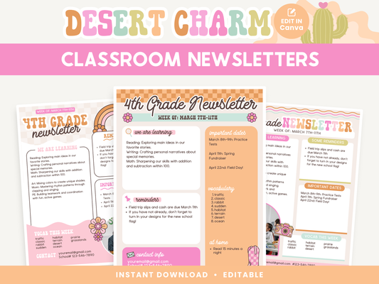 Classroom Newsletter Templates