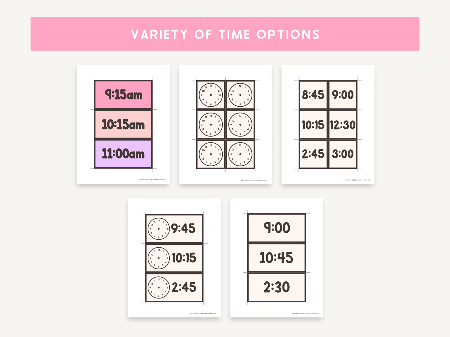 Classroom Schedule